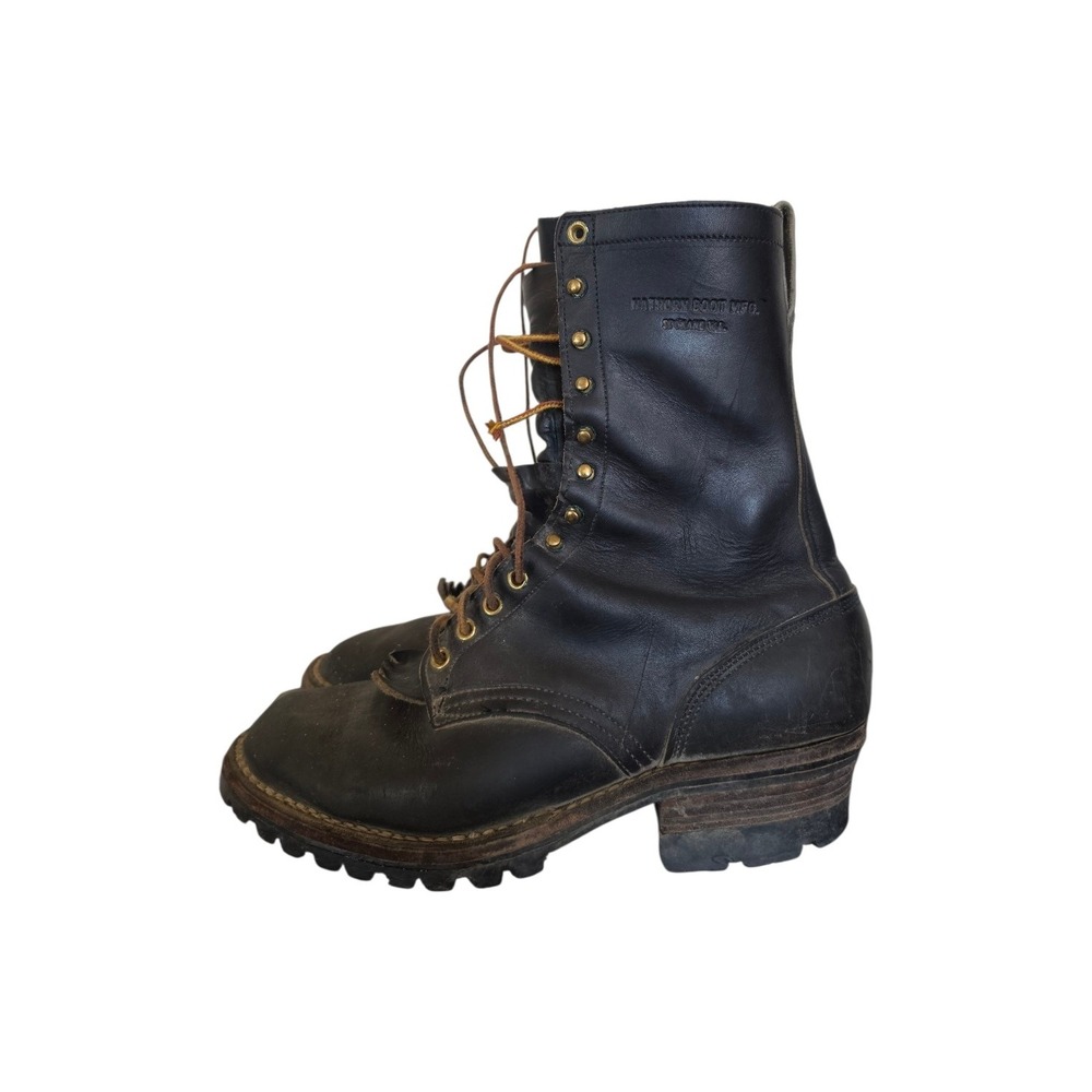 Whites Hathorn Heavy Duty Hi Line Logger Packer Plain Toe Work Boots sz 10 READ